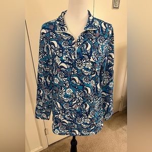 EUC Women’s Talbots Hello Saturday Seashell Popover